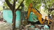 Ghaziabad: Illegal Mazar Demolished in Anti-Encroachment Drive in Tronica City