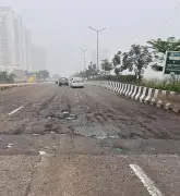 GMDA road in Gurgaon develops cracks within 6 months of revamp