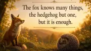 Greek Proverb: The Fox and the Hedgehog's Lesson on Focus and Mastery