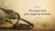 Greek Proverb: The Smart Bird Gets Caught by the Beak