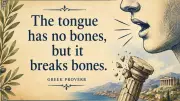 Greek Proverb: The Tongue Has No Bones But Breaks Bones Meaning