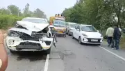 Hisar MP Jai Prakash Injured in Car Collision with Stray Bull in Haryana