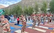 Hundreds Pledge Healthier Lifestyle on International Yoga Day in Mandi, Lahaul-Spiti