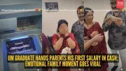 IIM Graduate Flies to Pune to Give Parents First Salary in Cash, Video Goes Viral