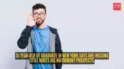 IIT, NYU Grad Says No Govt Job Means Low Value in Matrimony Market