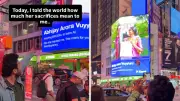 Indian Google Techie's Viral Tribute to Mother on Times Square Billboard
