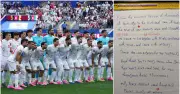 Iran leaves thank-you note in LA locker room after World Cup draw with Belgium
