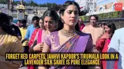 Janhvi Kapoor's Tirumala Visit: A Tradition of Faith and Style