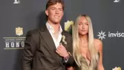 Jaxson Dart Celebrated Knicks Win in Suite With Brian Burns and Pete Davidson