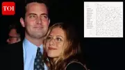 Jennifer Aniston's Handwritten Letter to Matthew Perry Withdrawn from Auction