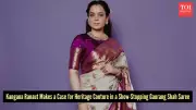 Kangana Ranaut Ditches Fast Fashion for Handloom Royalty in Gaurang Shah Kanjeevaram