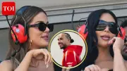 Kim Kardashian Stuns in Leather Outfit in Monaco to Support Lewis Hamilton