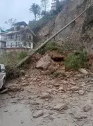 Landslide Hits Dhalli-Sanjauli Bypass in Shimla, Traffic Diverted