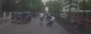 Latur Traffic Cop Suspended for Pushing Motorcyclist During Check