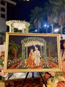 Live Wedding Painting Trend Steals the Show in Indian Weddings
