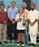 Ludhiana Shuttler Anya Tiwari Clinches Two Gold Medals at State Ranking Tournament