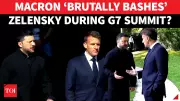 Macron Appears Annoyed with Zelensky in G7 Exchange: Viral Video