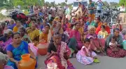 Madurai residents block road demanding closure of stone quarry over pollution