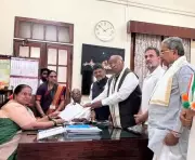 Mallikarjun Kharge Files Rajya Sabha Nomination in Bengaluru with Rahul Gandhi