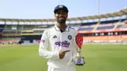 Manav Suthar Shines on Test Debut, Wins Player of the Match in India's Historic Win
