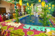 Mango Utsav at Ludhiana Temple: Devotees Served 60 Quintals of Mango Shake as Prasad
