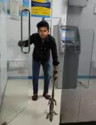 Monitor lizard rescued from ATM kiosk in Navi Mumbai's Kharghar