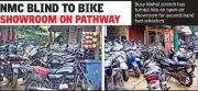 Nagpur footpath encroachment by used bike dealers violates Supreme Court order