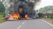 Odisha: Two Drivers Burned to Death After Trucks Collide and Catch Fire