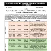 OJEE Counselling 2026 Schedule Released by Odisha Board