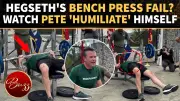 Pete Hegseth Bench Press Video Goes Viral, Internet Roasts Defense Secretary