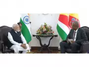 PM Modi Holds Bilateral Talks with Seychelles President Herminie
