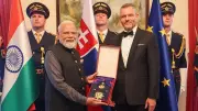 PM Modi Receives Slovakia's Highest National Award in Bratislava Ceremony