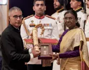 President Murmu Confers Padma Awards to Mammootty, Rohit Sharma, Satish Shah