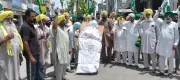 Punjab Farmer Unions Protest Against Police Action on Linemen in Patiala