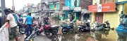 Residents Block Road Over Waterlogging in Odisha's Digapahandi