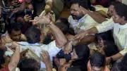 Ruckus in Thiruvananthapuram Corporation as Congress-BJP Councillors Grab Attendance Register