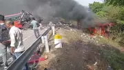 Seven Killed, 35 Injured in Horrific Chain-Reaction Crash on NH-53 Near Bardoli