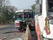 Several Injured in Head-On Bus Collision on Farrukhnagar-Jhajjar Road