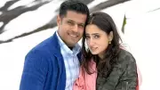 Shambhavi Singh Braves Snow in Chiffon Saree for Mr. and Mrs. Parshuram Shoot