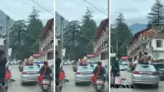 Shirtless Tourists Ride on Car Roof in Kasol, Internet Reacts