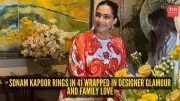 Sonam Kapoor's Birthday Kaftan: Feather Sleeves Steal the Show