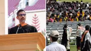 Stanford Graduates Walk Out During Sundar Pichai’s Speech, Chant ‘Free Palestine’