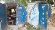 Tailor Sets Up Shop Inside Industrial Water Pipe, Video Goes Viral