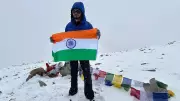 Telangana Mountaineer Summits Two Peaks Including Virgin Peak in Ladakh