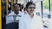 TN CM Vijay launches 300 new govt buses, takes bus ride