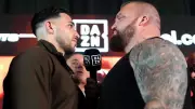 Tommy Fury and Eddie Hall Turn Face-Off Into Bodybuilding Pose-Off