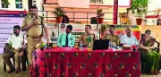 Trichy Police Conduct Awareness Programme on Road Safety and Drug Abuse at School