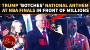 Trump Faces Backlash Over National Anthem Moment at NBA Finals