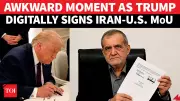Trump Signs Iran Deal at Versailles, Tehran Confirms MoU