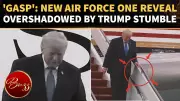 Trump Stumbles on Air Force One Stairs During Qatar-Gifted Jet Reveal